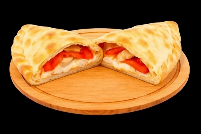 Кальцоне с курицей и сыром 