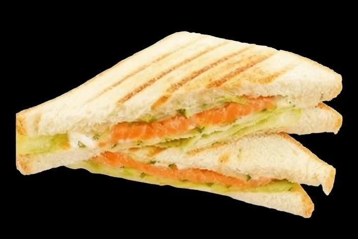 Сендвич с лососем 