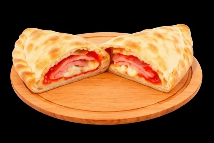 Кальцоне с ветчиной и сыром 